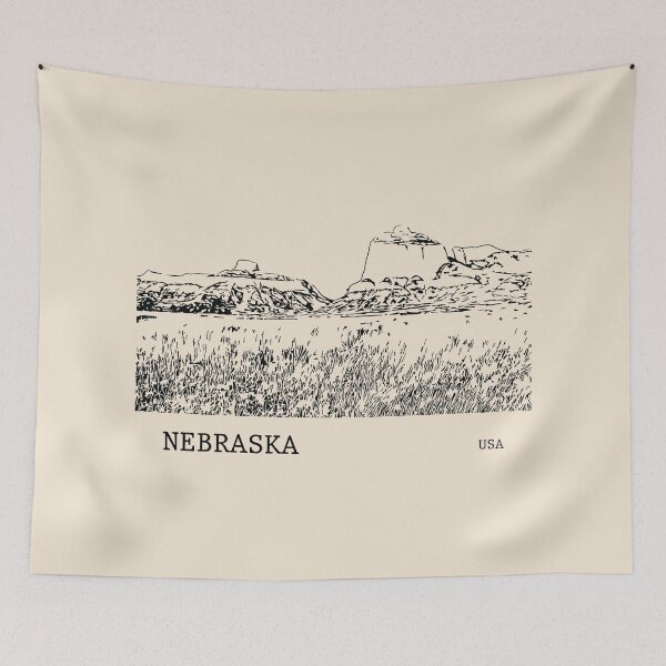 Item preview, Nebraska USA designed and sold by Lakeric Cityscapes.