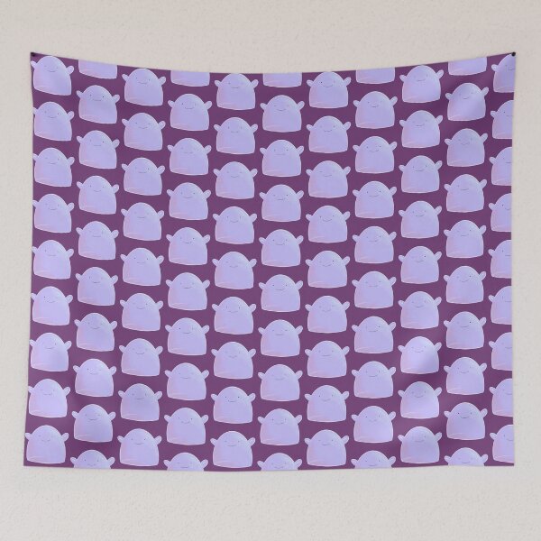 Item preview, Cute and Happy Purple Blob Creature designed and sold by NaliniLe.