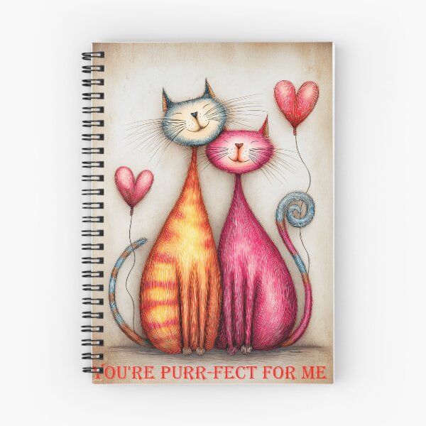 Item preview, Cute Cats with Heart Balloons designed and sold by Blue Horse Photo Magic.