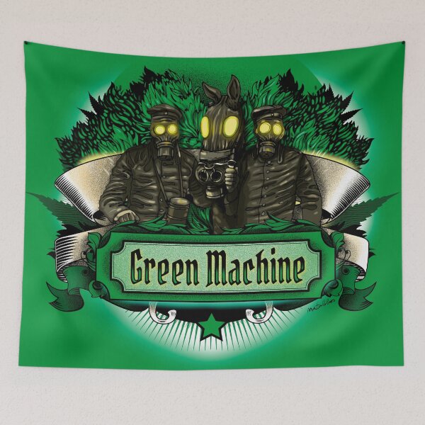 Item preview, Green Machine Weed designed and sold by Matalobos /  Retro Art & Classic Machines.