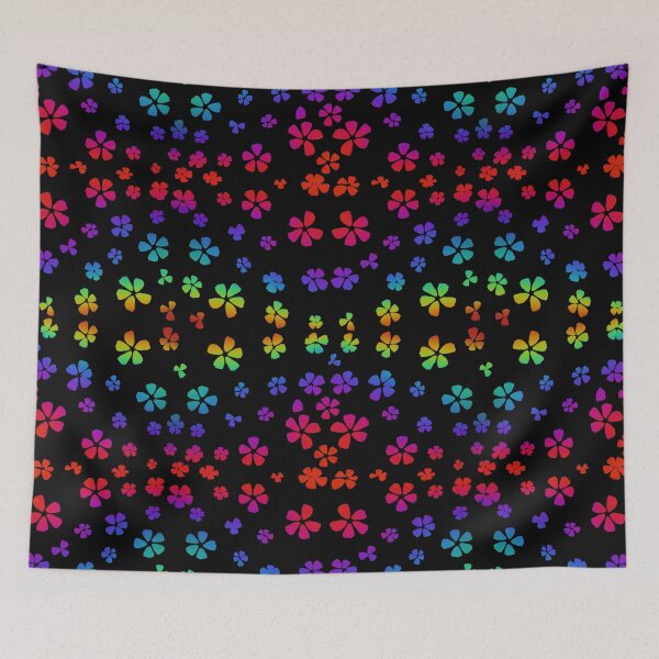 Item preview, Colorful groovy retro doodle floral pattern  designed and sold by hollycooper.