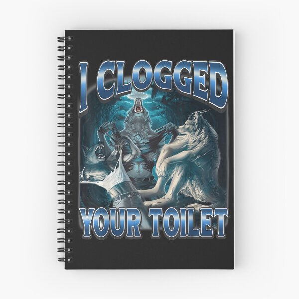 Item preview, I Clogged Your Toilet Funny Alpha Wolf Meme Stupid Brainrot designed and sold by H3ll-Ash-Studio.