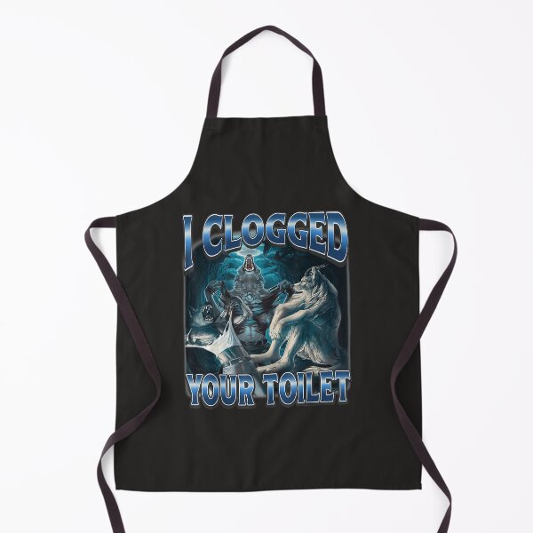 Item preview, I Clogged Your Toilet Funny Alpha Wolf Meme Stupid Brainrot designed and sold by H3ll-Ash-Studio.