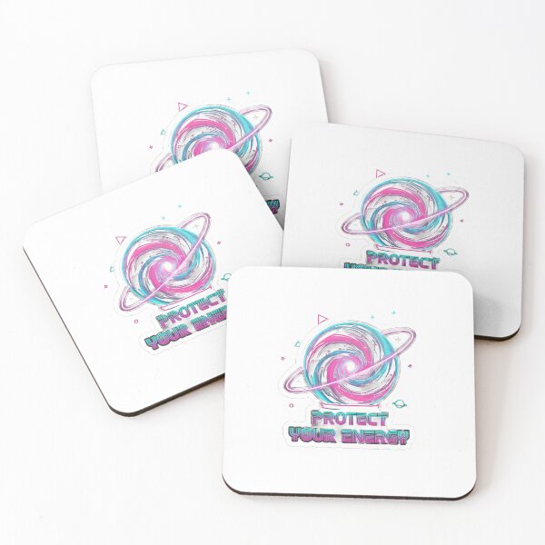 Item preview, Protect Your Energy - Retro Neon Crystal Ball Aesthetic designed and sold by RETRO MAGIC SHOP.