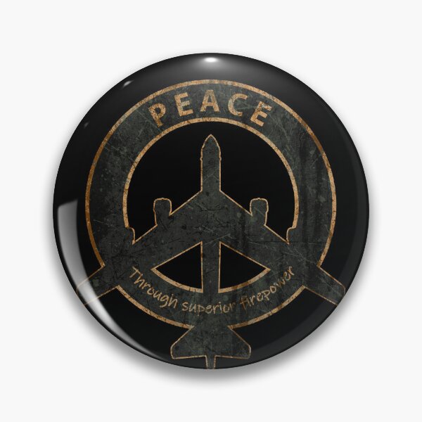Item preview, Peace Through Superior Firepower Sign B52 designed and sold by worldwarvintage.