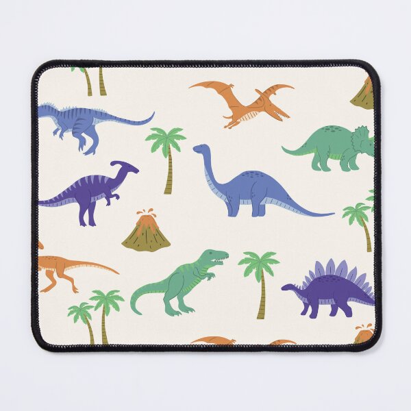 Item preview, Colorful Hand-drawn Dinosaurs Beige designed and sold by Brianaidesigns.