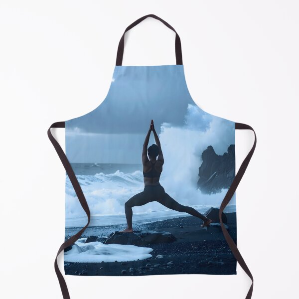 Item preview, Nature yoga on a volcanic beach – Zen art and inner strength designed and sold by Schoenenwald - Illustrations Uniques et Originales.