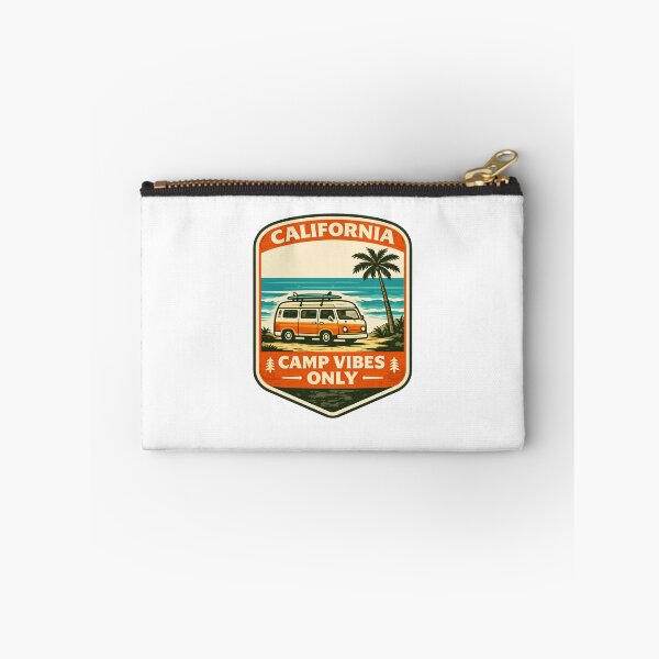 Item preview, California Camp Vibes Only – Van Life Road Trip Badge T-Shirt designed and sold by Purdiole-art.
