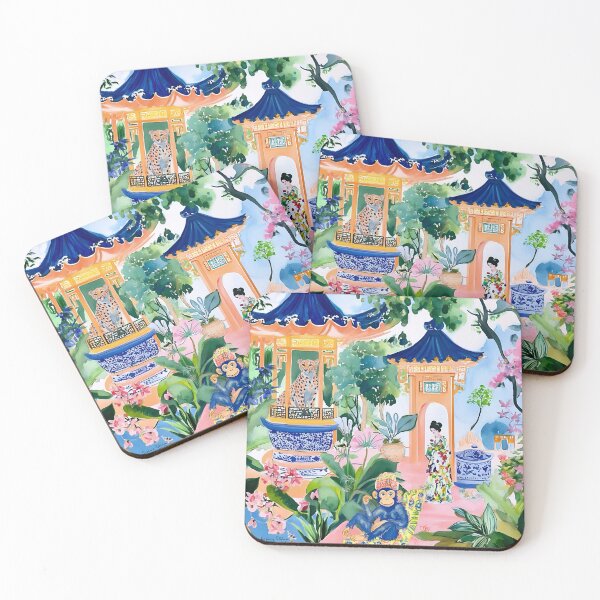Item preview, The Monkey King chinoiserie art designed and sold by SophieClimaArt.