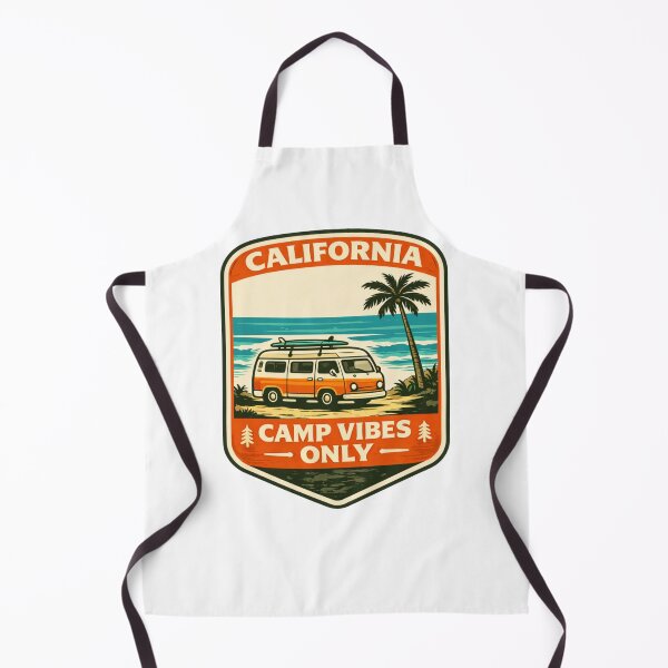 Item preview, California Camp Vibes Only – Van Life Road Trip Badge T-Shirt designed and sold by Purdiole-art.
