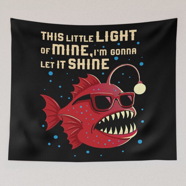 Item preview, This Little Light Of Mine Anglerfish Dks designed and sold by Alema Art.