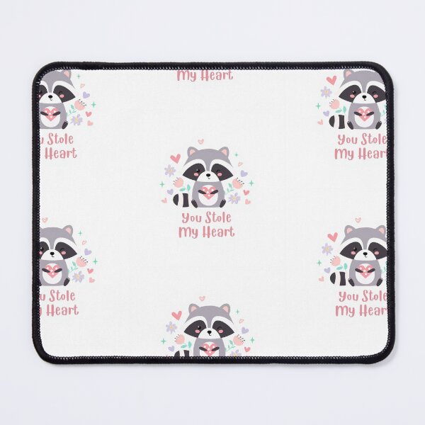 Item preview, You stole my Heart Raccoon design - Valentines designed and sold by Vintage Designs +.