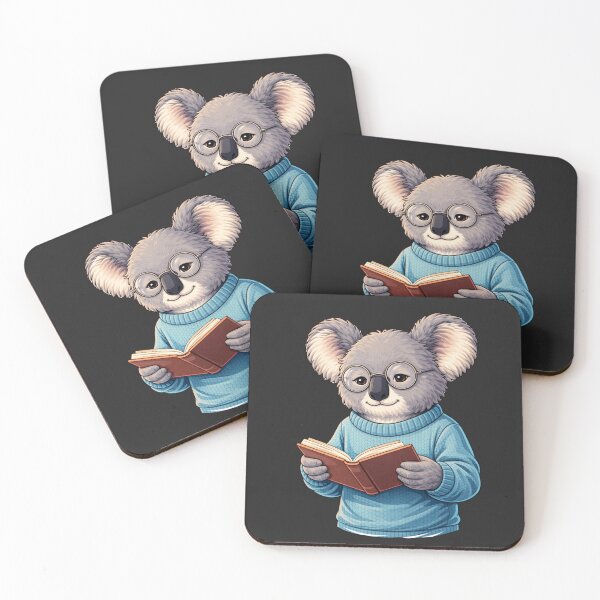 Item preview, Intellectual Book Lover Koala Reading – Cozy Smart Aesthetic Animal Art designed and sold by ColorSplash123.