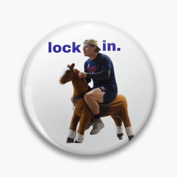 Item preview, Cole Caufield on a Horse Lock In designed and sold by pin3tree603.