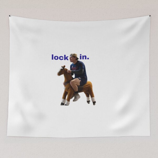 Item preview, Cole Caufield on a Horse Lock In designed and sold by pin3tree603.