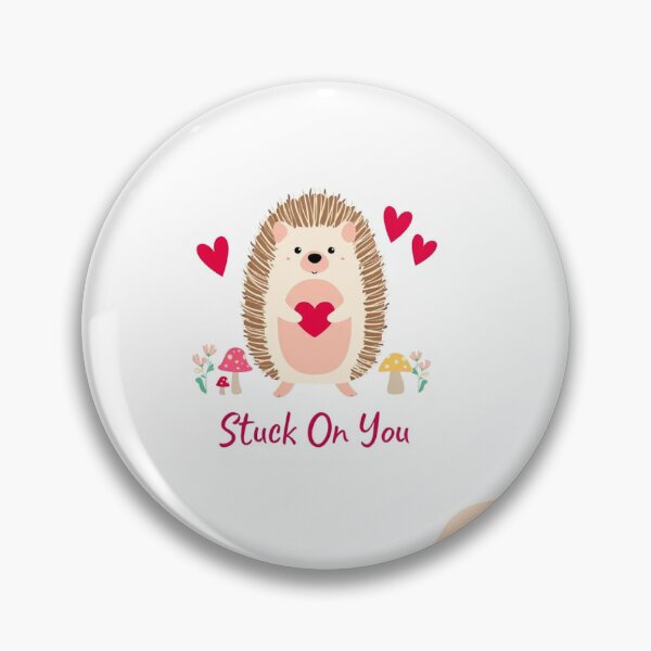Item preview, Stuck on you Hedgehog design- Valentines designed and sold by Vintage Designs +.