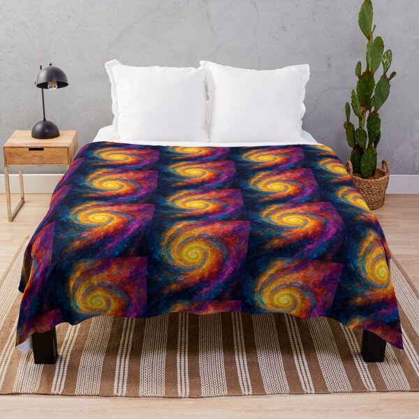 Item preview, Drawing of Colorful Spiral Galaxy Abstract Artwork designed and sold by NivyasArtistry.