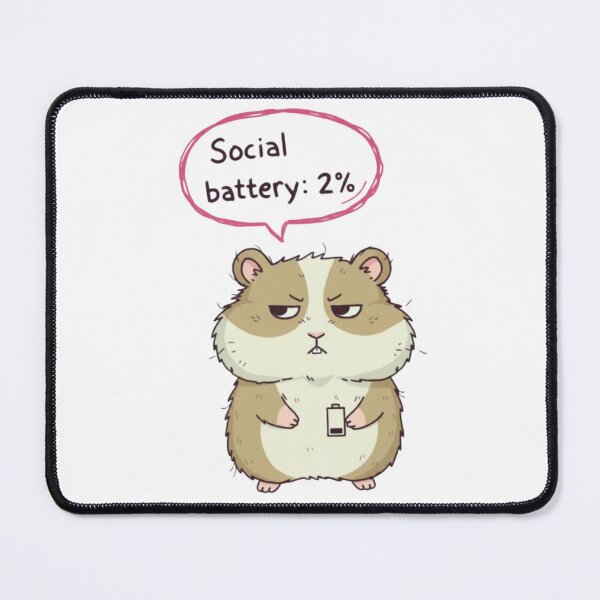 Item preview, Social battery 2% designed and sold by HeyHas.