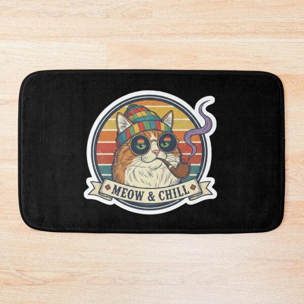 Item preview, Retro Stoned Cat Beanie - Vintage 70s Aesthetic Chill Feline designed and sold by TSE DESIGN.