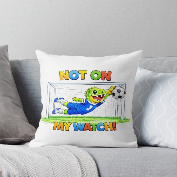 Item preview, Rexy the T-Rex Soccer Goalie – “Not On My Watch!” Funny Dinosaur Goalkeeper Art for Kids designed and sold by SandpiperDesign.