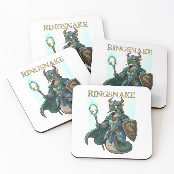 Item preview, Ringsnake – Fantasy Snake Movie Parody Sticker designed and sold by Imaginarium of Chaos falcon88 .