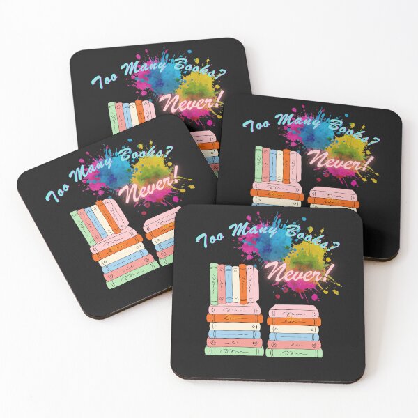 Item preview, Too Many Books? Never! – Colorful BookTok Reader Aesthetic Design designed and sold by Aquarius-club.