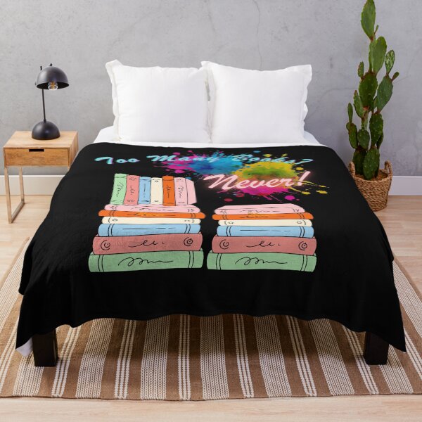 Item preview, Too Many Books? Never! – Colorful BookTok Reader Aesthetic Design designed and sold by Aquarius-club.