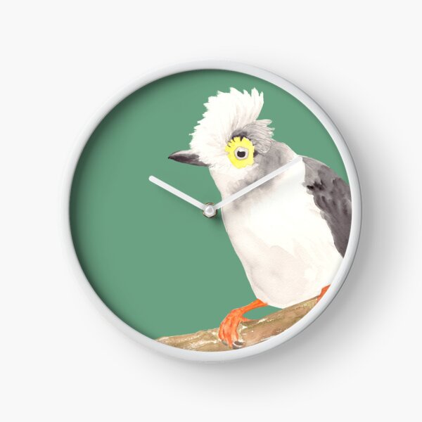 Item preview, White-crested Helmetshrike bird watercolour painting designed and sold by art-elodie-g.