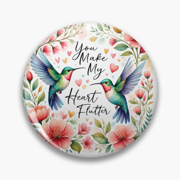 Item preview, You make my Heart Flutter -  Valentines designed and sold by Vintage Designs +.