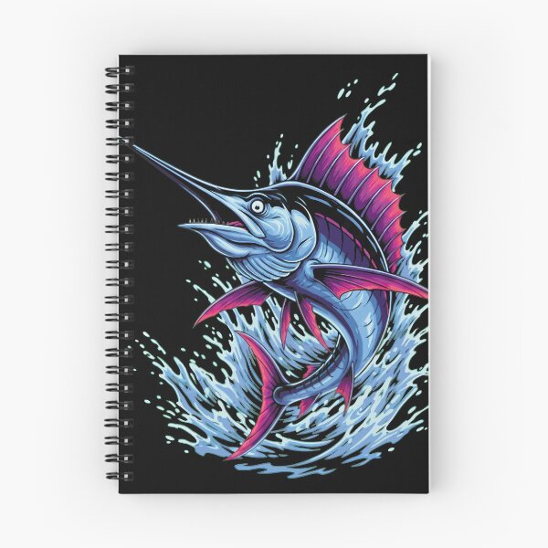 Item preview, Vibrant Blue Marlin Sport Fishing - Neon Splash Edition designed and sold by ifundesign.