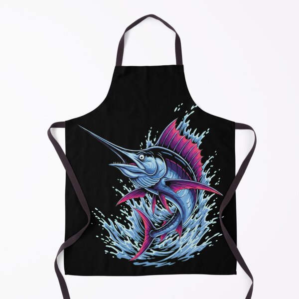 Item preview, Vibrant Blue Marlin Sport Fishing - Neon Splash Edition designed and sold by ifundesign.