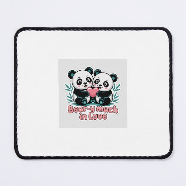 Item preview, Bear-y Much in Love • Panda Hug Sticker ♡ designed and sold by CoquetteLunaCo.