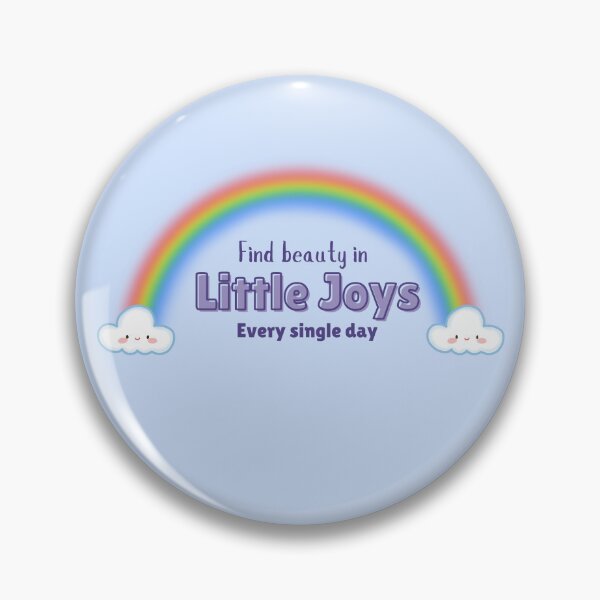 Item preview, Find Beauty in Little Joys - Rainbow & Clouds designed and sold by Joyfula.