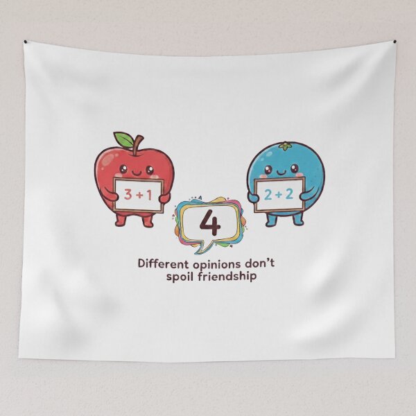 Item preview, Different Perspectives Same Goal Kawaii Math Fruit designed and sold by ToonyTeez.