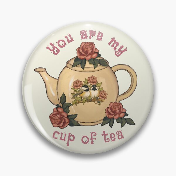 Item preview, You Art My Cup of Tea, Valentine, Teapot with Pink Roses designed and sold by JoyfulWhimsy.