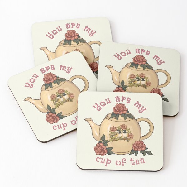 Item preview, You Art My Cup of Tea, Valentine, Teapot with Pink Roses designed and sold by JoyfulWhimsy.