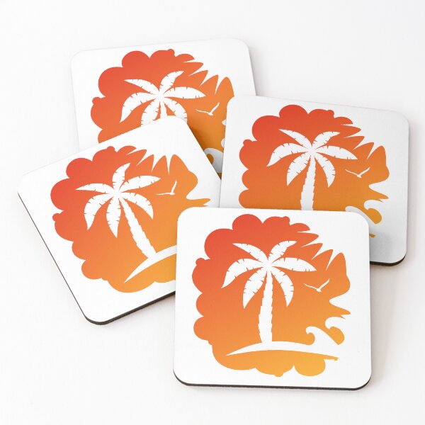Item preview, Tropical palm tree at summer sunset designed and sold by Omefis.
