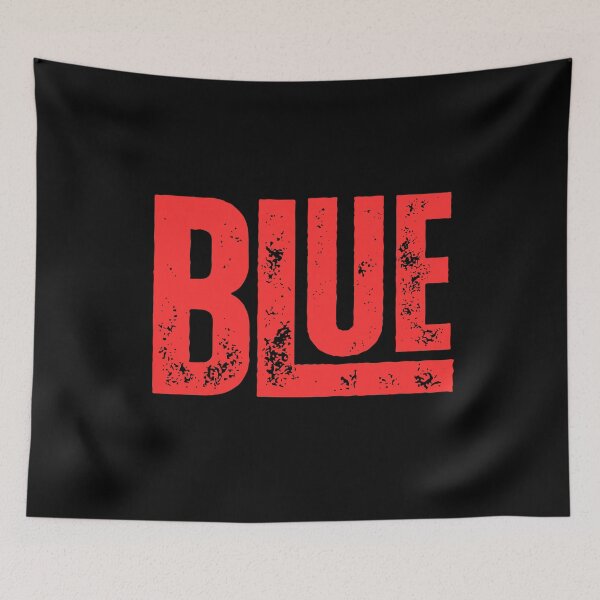 Item preview, BLUE in Red – Distressed Paradox Design for Color Theory, Humor, and Visual Irony Fans designed and sold by GFamilyC.