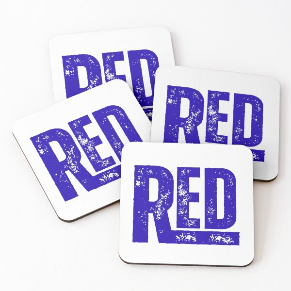 Item preview, RED in Blue Font – Distressed Paradox Design for Color Theory, Humor, and Visual Irony Fans designed and sold by GFamilyC.