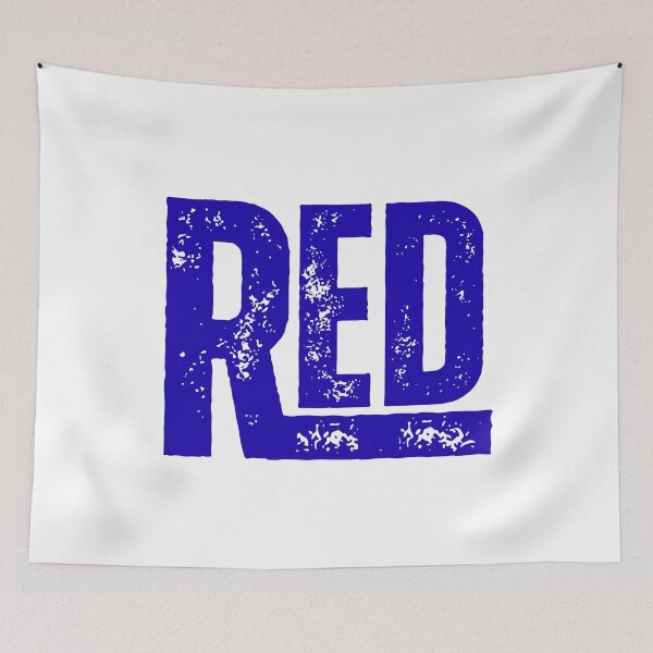 Item preview, RED in Blue Font – Distressed Paradox Design for Color Theory, Humor, and Visual Irony Fans designed and sold by GFamilyC.
