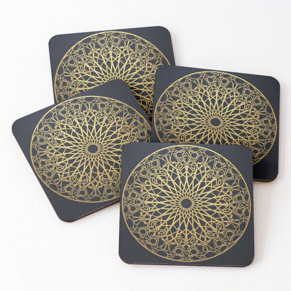 Item preview, Royal Gold Islamic Geometry (V.1) : Elegant Sacred Mandala & Arabesque Patterns designed and sold by D-Islamic.