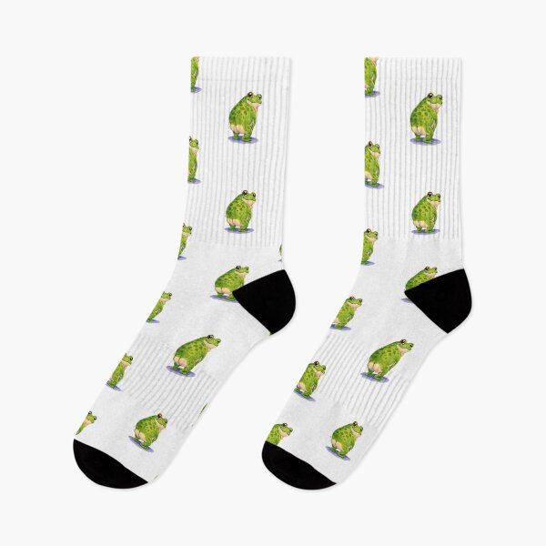 Item preview, Copy of Cheeky Frog Looking Back – Funny Cartoon Frog Illustration designed and sold by Megdesigns26.