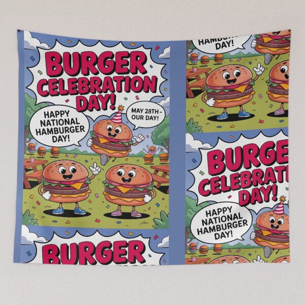 Item preview, Happy National Hamburger Day designed and sold by karolinao746.