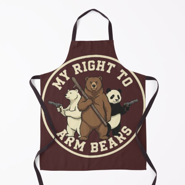 Item preview, My Right To Arm Bears Funny Animal Parody Mascot designed and sold by ahabboud.