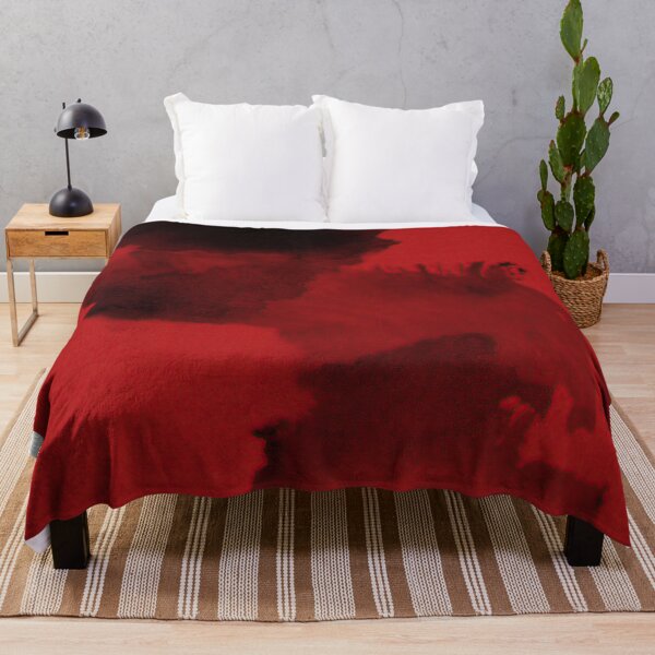 Item preview, Dragon’s Breath – Abstract Red & Black Ink Wall Art designed and sold by 3721 Gallery.