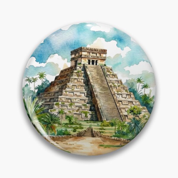 Item preview, Mayan Wonder: Chichen Itza Pyramid designed and sold by Shopeon Designs.