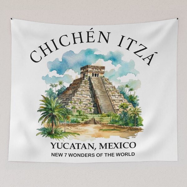 Item preview, Mayan Wonder: Chichen Itza Pyramid designed and sold by Shopeon Designs.