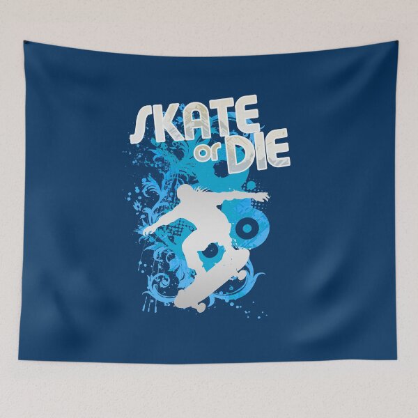 Item preview, Skate or Die – Trendy Urban Design Blue Version designed and sold by Pics'Elle Creations.