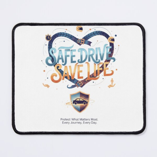 Item preview, Safe Drive Save Life - Road Safety Awareness Graphic designed and sold by arnabscreativeworld.