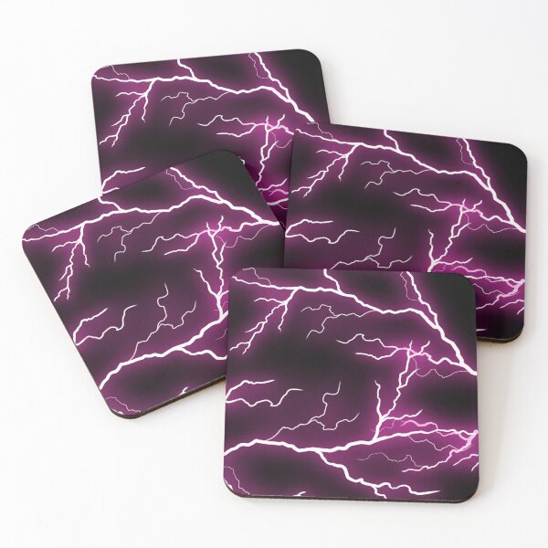 Item preview, Electric Neon Lightning - Cyberpunk Pink & White designed and sold by Zilla-Ar.